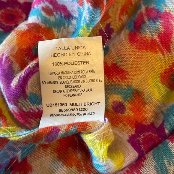 Colorful Floral Women's Scarf - Picture 7 of 11